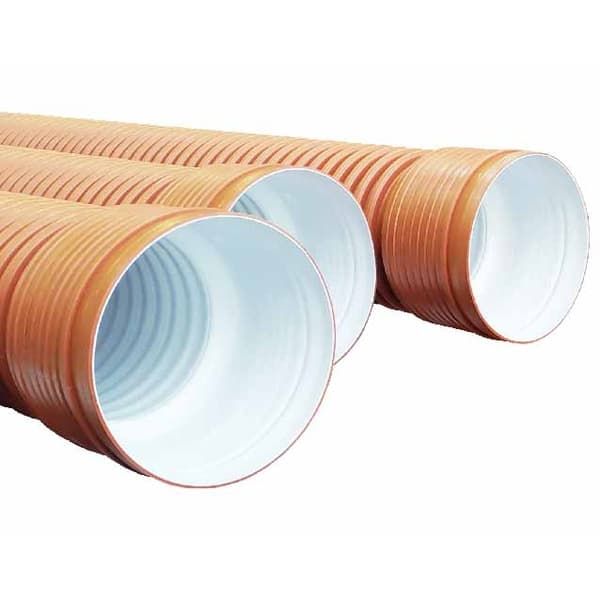 Труба ПП двухслойная раструбная SN8 160/136 L-6000 мм